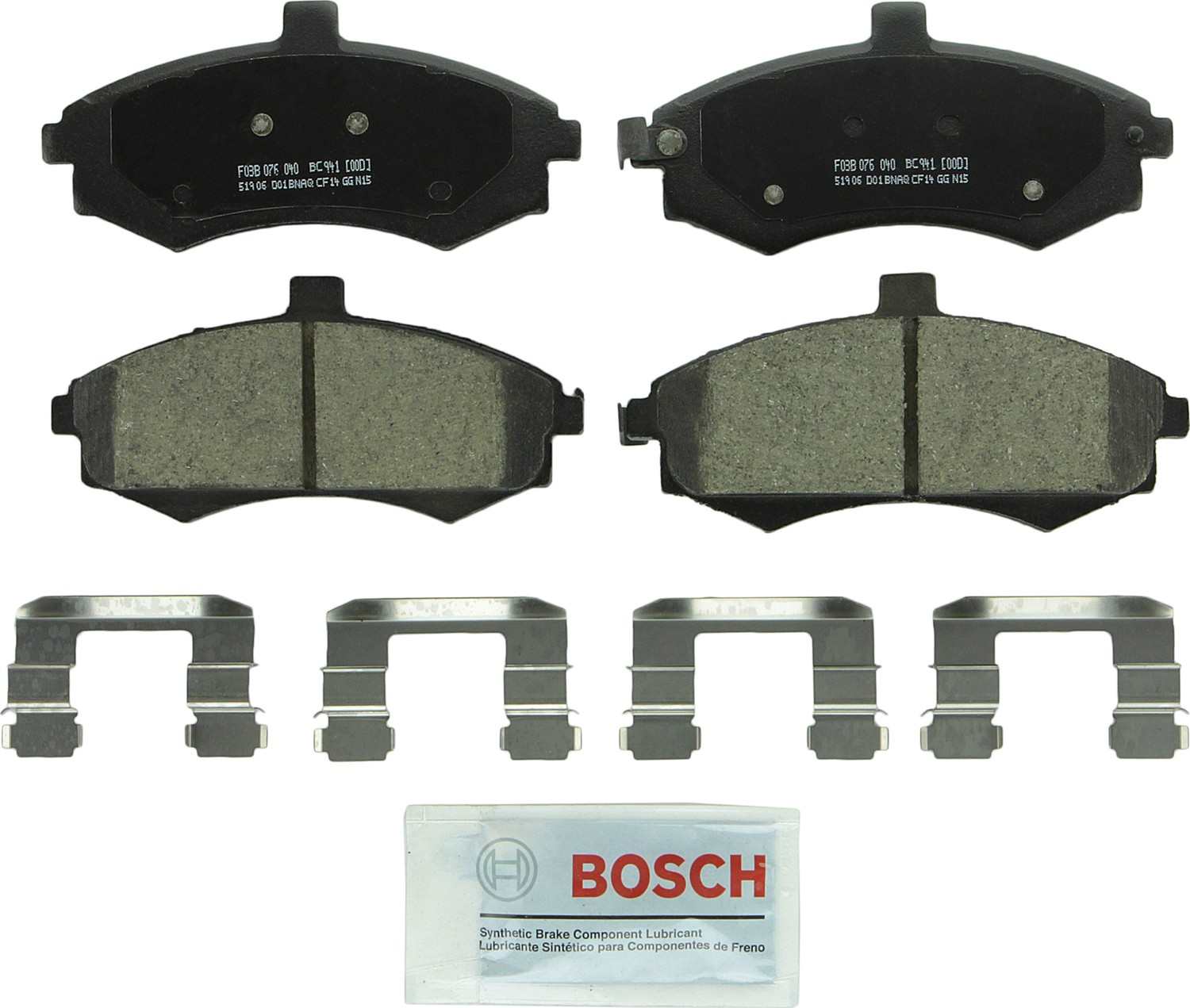 Bosch Disc Brake Pad Set  top view frsport BC941