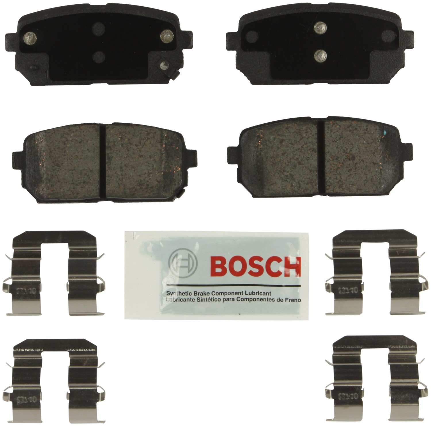 Bosch Disc Brake Pad Set  top view frsport BE1296H