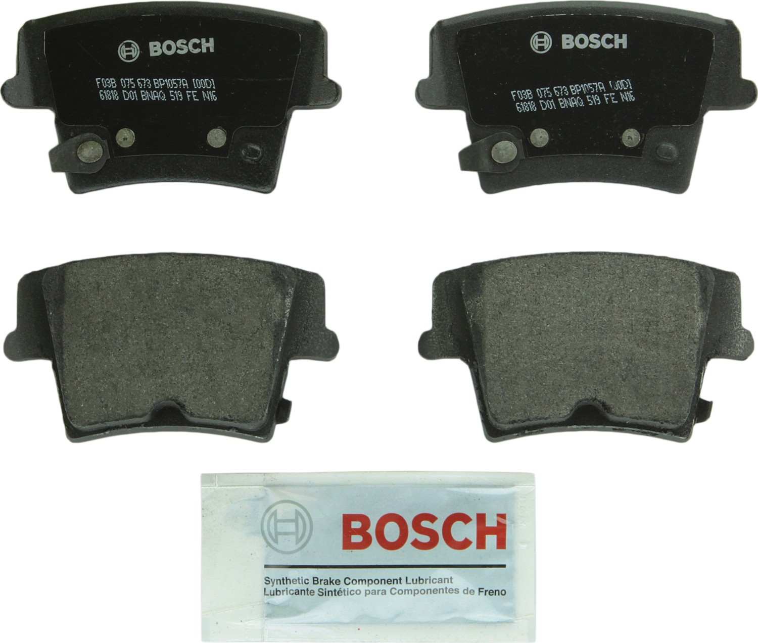 Bosch Disc Brake Pad Set  top view frsport BP1057A