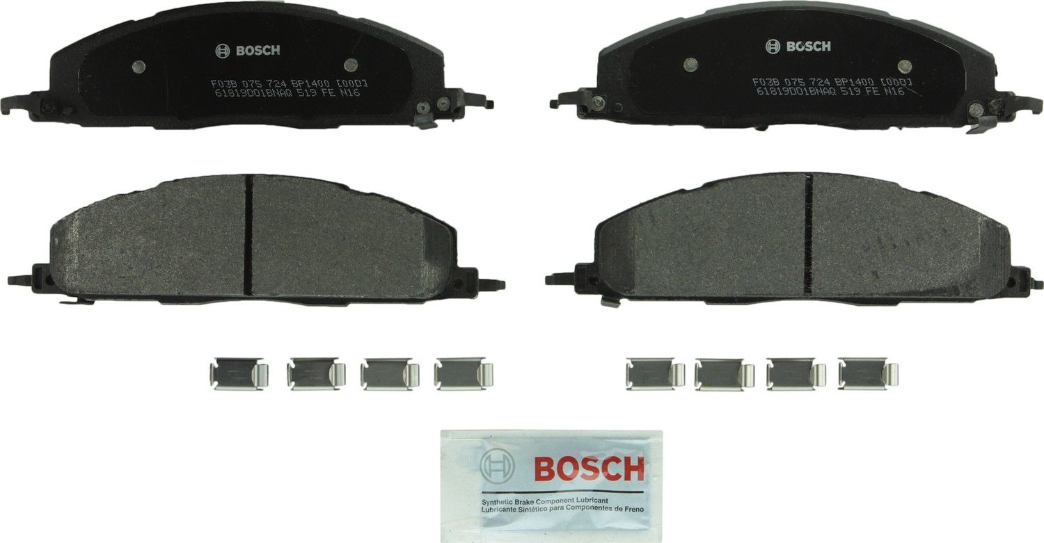 Bosch Disc Brake Pad Set  top view frsport BP1400