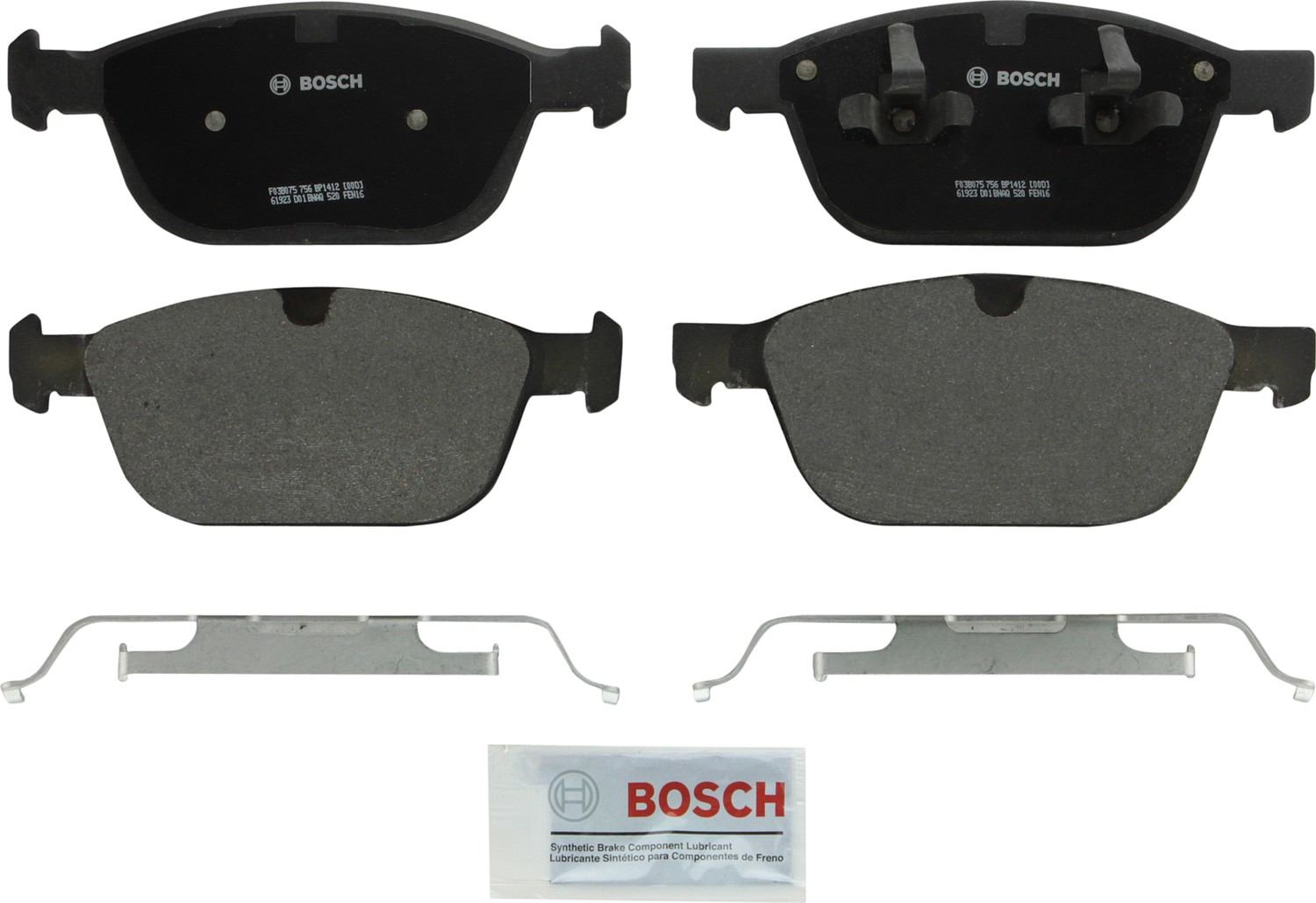 Bosch Disc Brake Pad Set  top view frsport BP1412