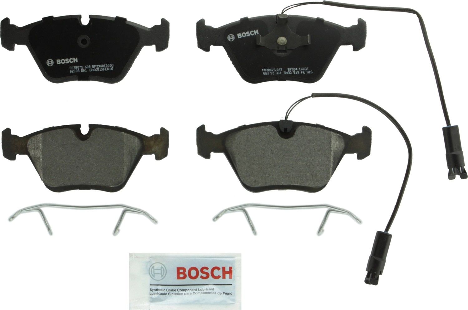 Bosch Disc Brake Pad Set  top view frsport BP394