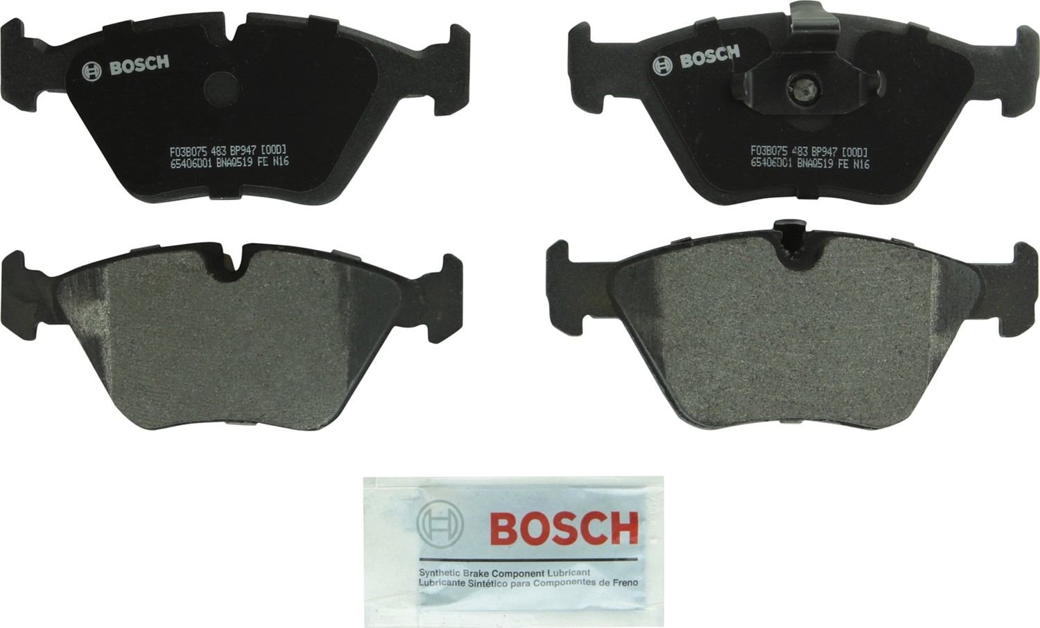 Bosch Disc Brake Pad Set  top view frsport BP947