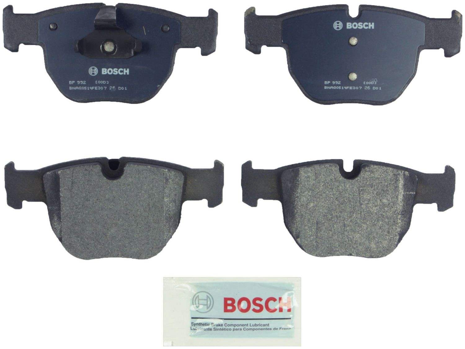 Bosch Disc Brake Pad Set  top view frsport BP992