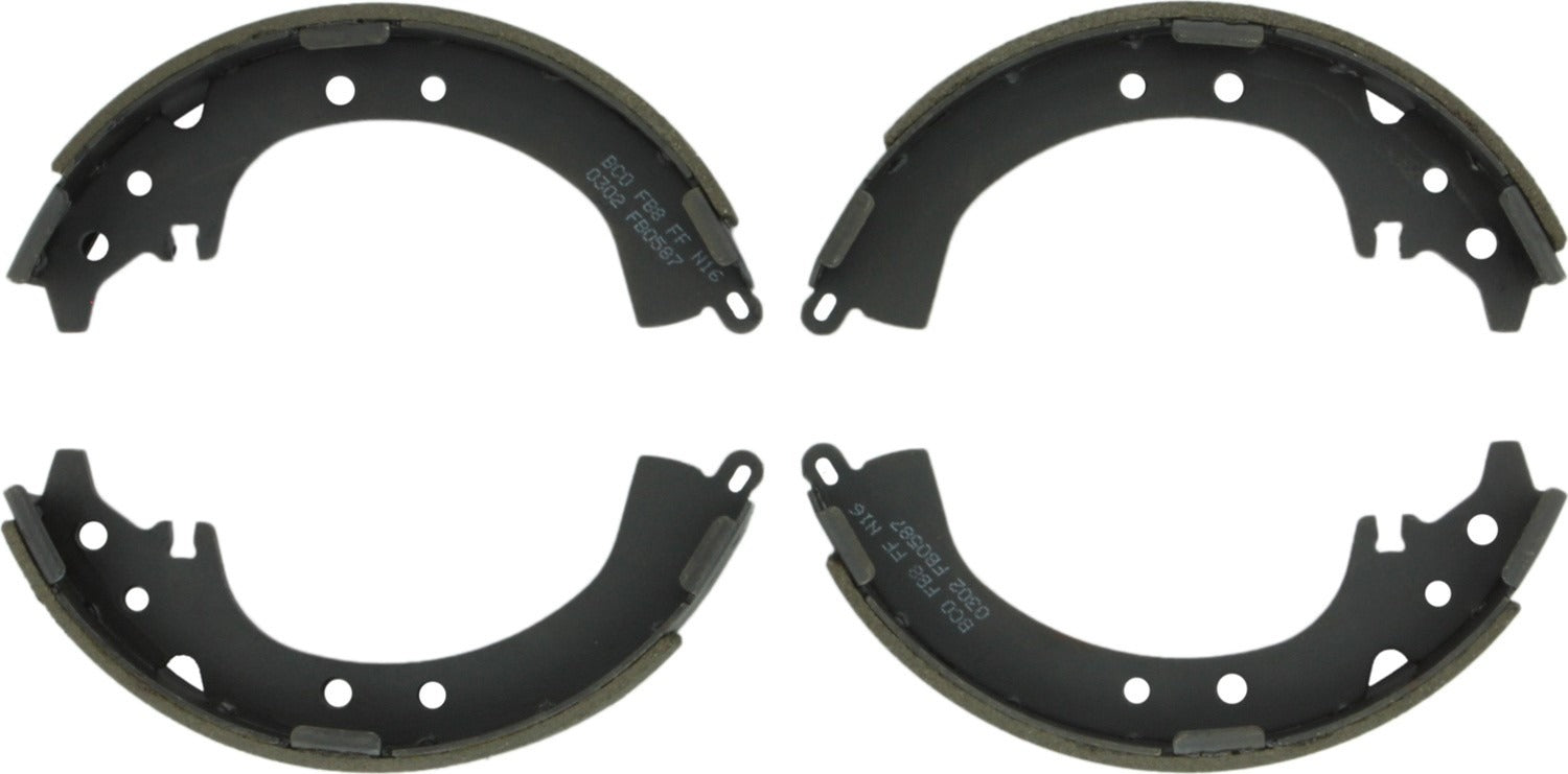 Bosch Drum Brake Shoe  top view frsport BS587