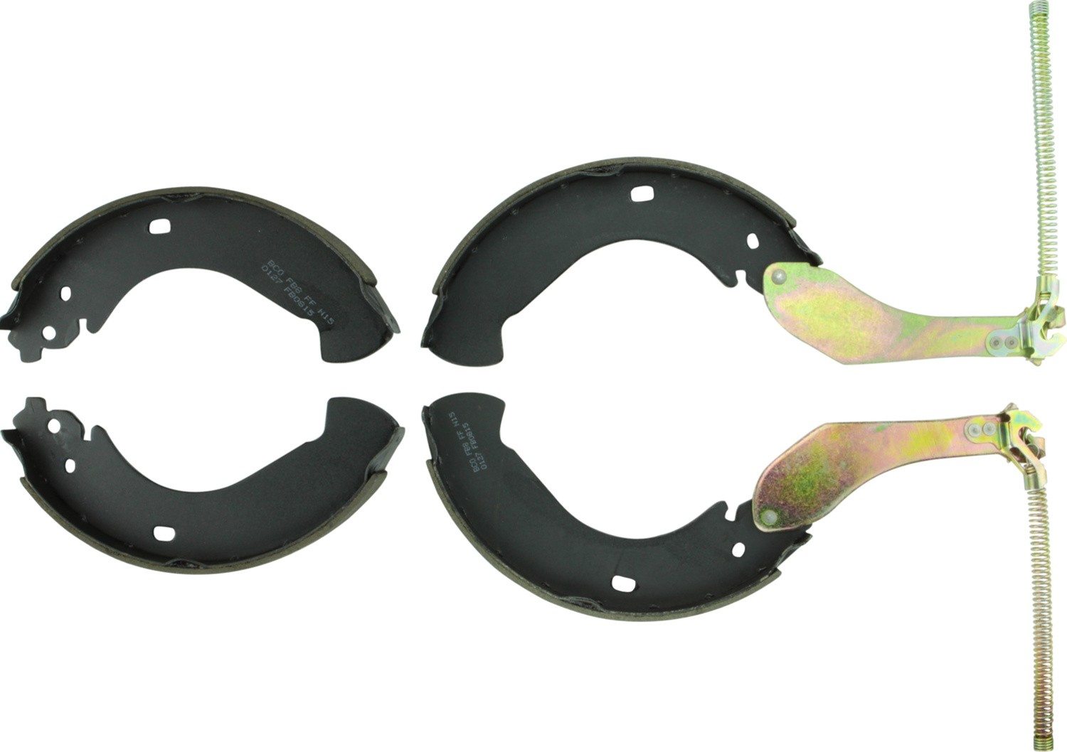 Bosch Drum Brake Shoe  top view frsport BS815