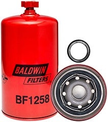 Baldwin Fuel Water Separator Filter  top view frsport BF1258