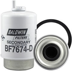 Baldwin Fuel Water Separator Filter  top view frsport BF7674-D