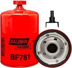 Baldwin Fuel Filter  top view frsport BF781