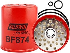 Baldwin Fuel Filter  top view frsport BF874