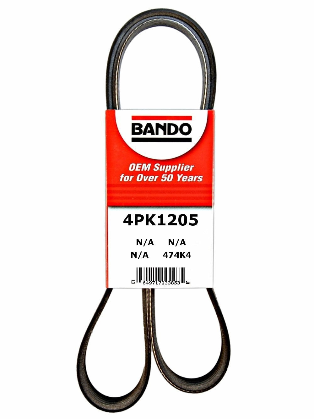 bando rib ace precision engineered v-ribbed belt  frsport 4pk1205