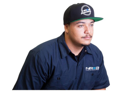 NRG Black Hat w/ White Letters (snapback)