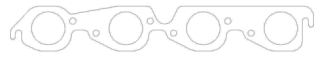 Cometic Gasket MLS Exhaust Gasket Set BBC w/2.000 Round Port CAGC5349-030