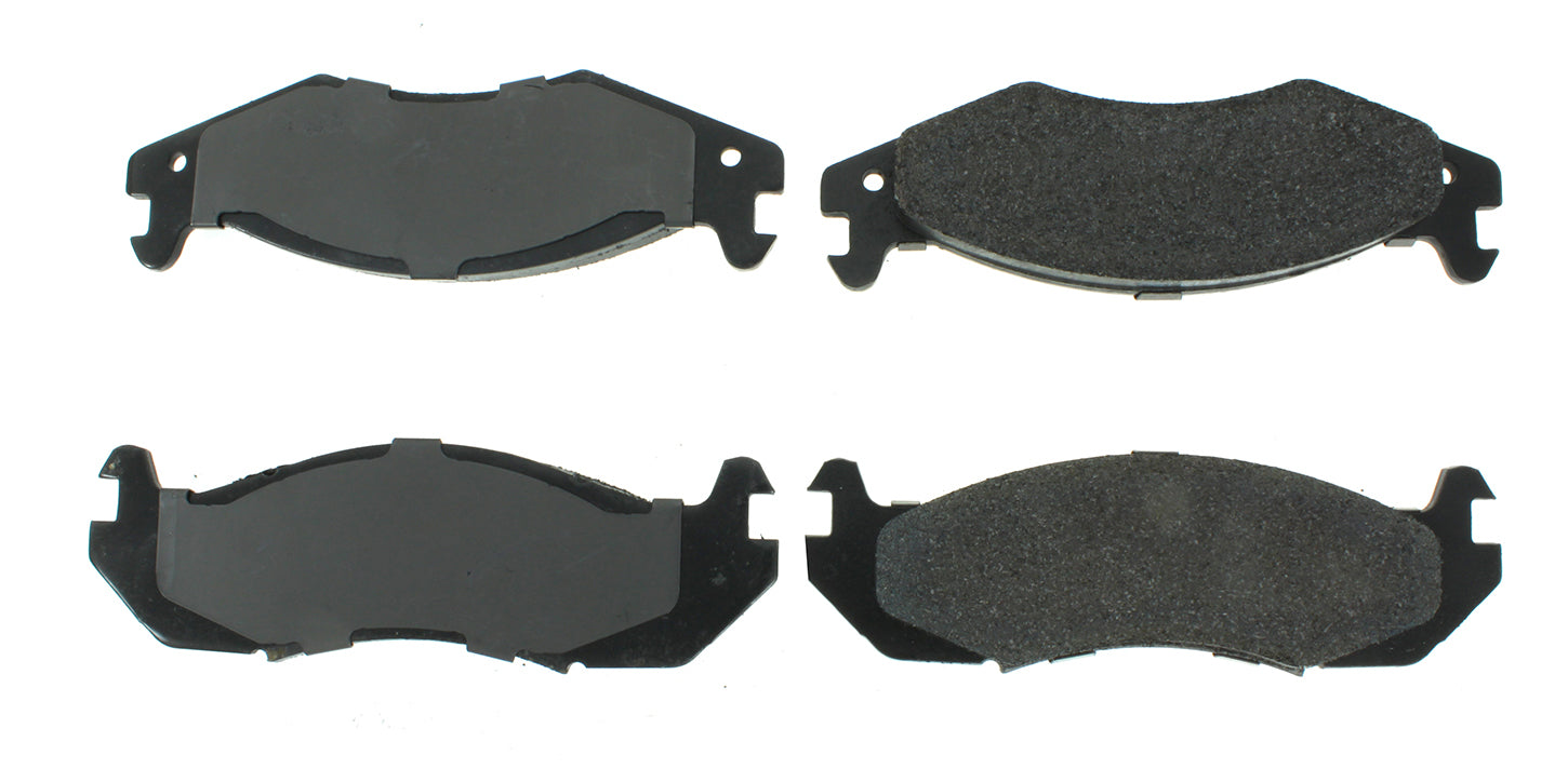 Centric Posi-Quiet Semi-Metallic Brake Pads with Hardwar CBP104.02030