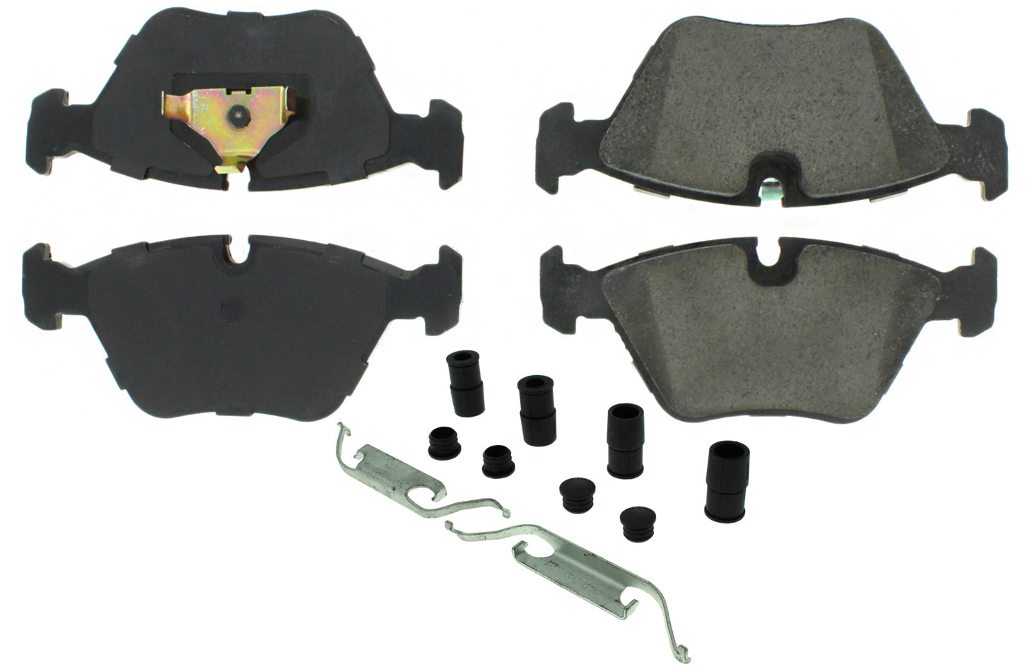 Centric Posi-Quiet Semi-Metallic Brake Pads with Hardwar CBP104.03940