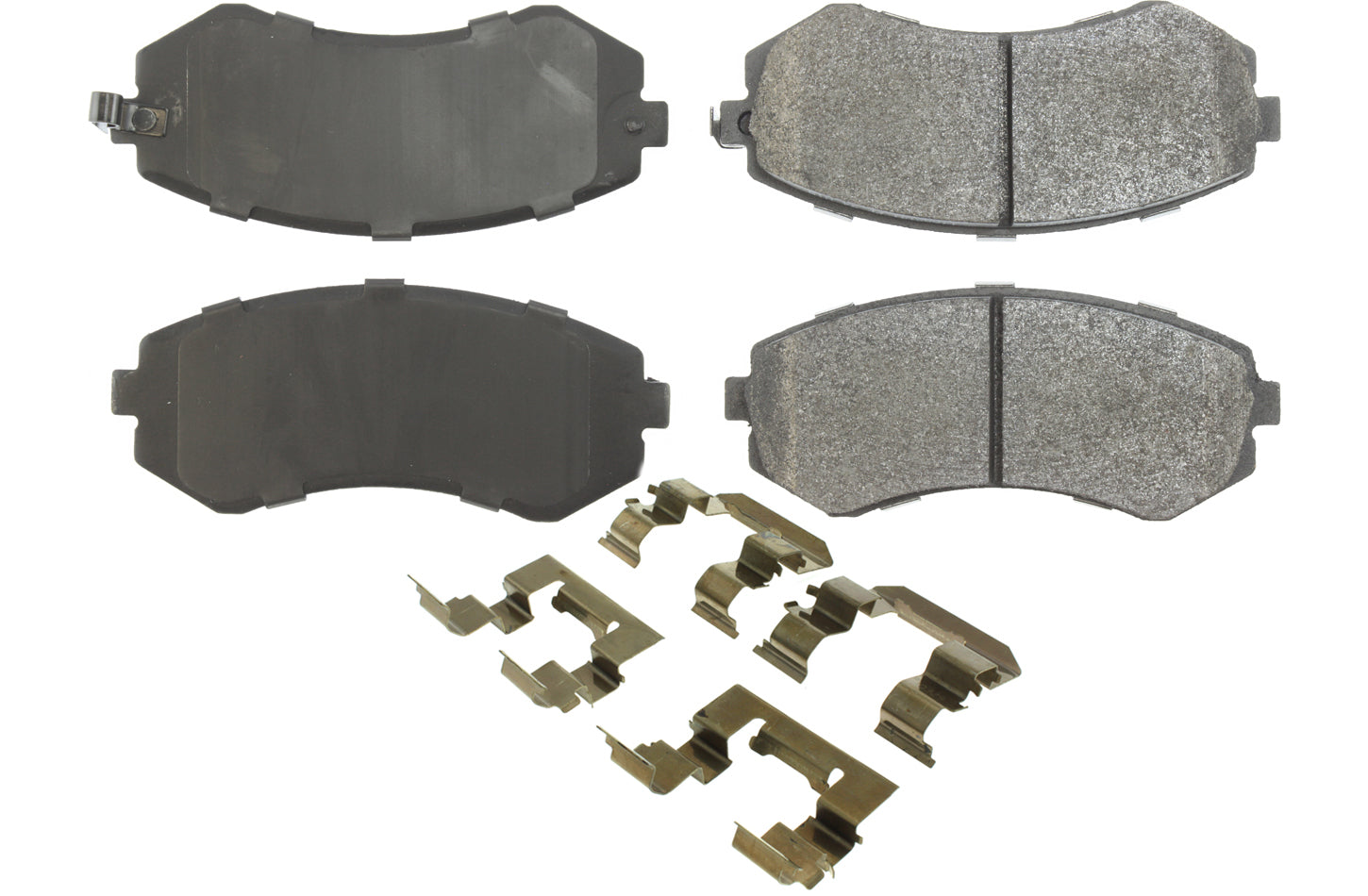 Centric Posi-Quiet Semi-Metallic Brake Pads with Hardwar CBP104.04220