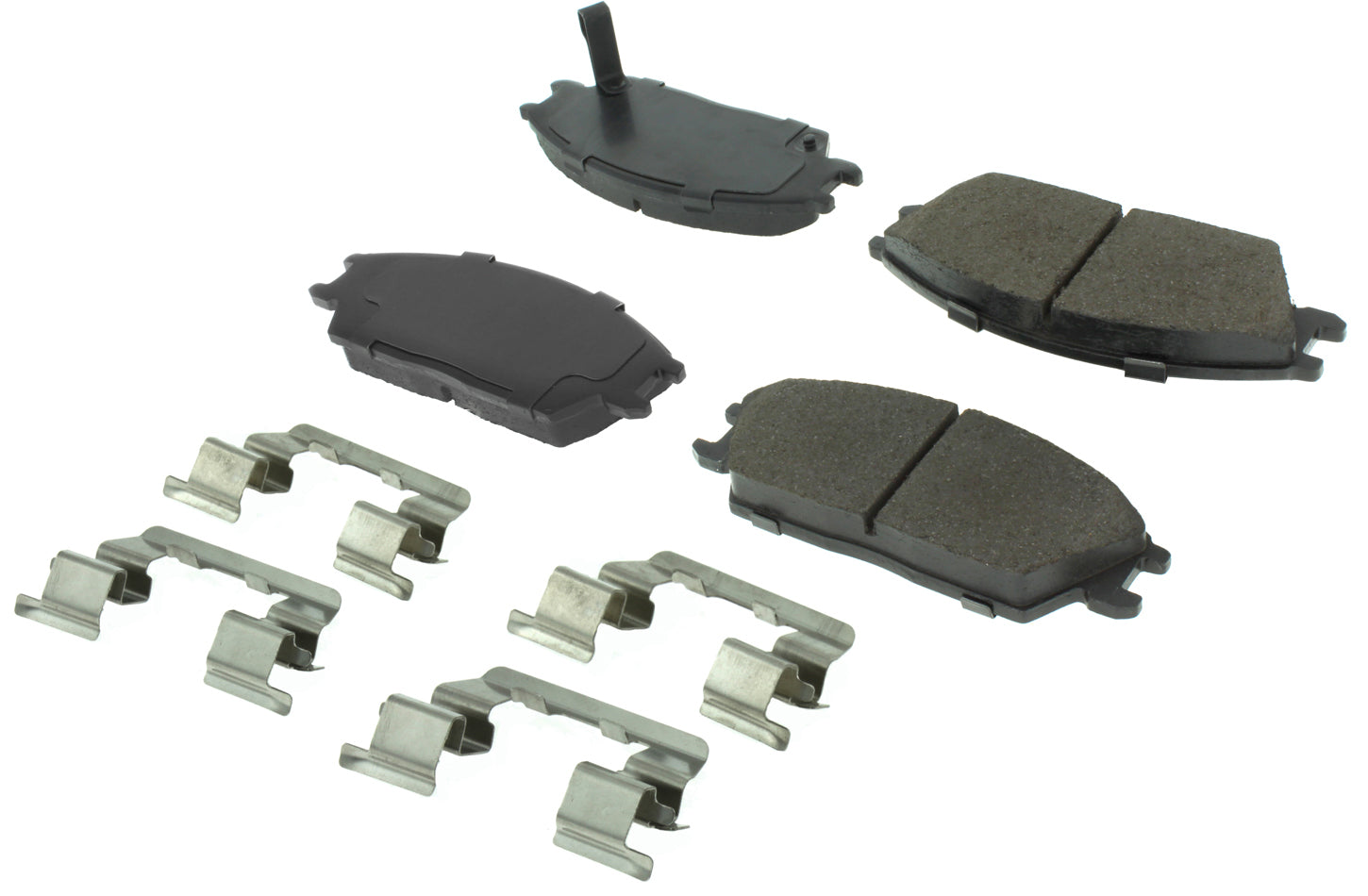 Centric Posi-Quiet Semi-Metallic Brake Pads with Hardwar CBP104.04400