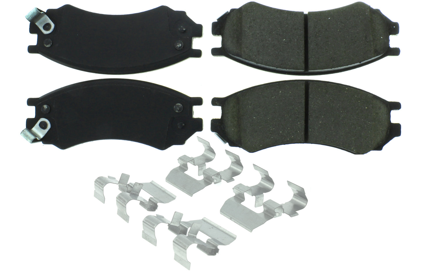 Centric Posi-Quiet Semi-Metallic Brake Pads with Hardwar CBP104.05070