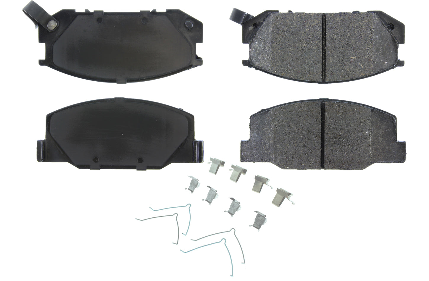 Centric Posi-Quiet Semi-Metallic Brake Pads with Hardwar CBP104.05270