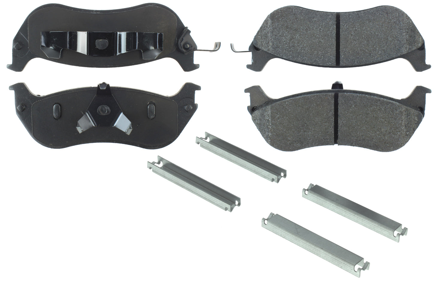 Centric Posi-Quiet Semi-Metallic Brake Pads with Hardwar CBP104.06740