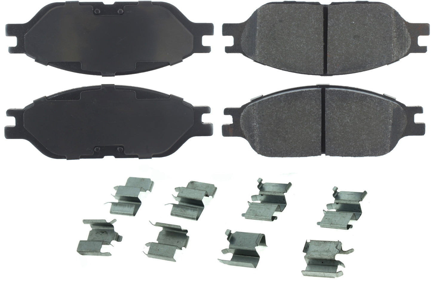 Centric Posi-Quiet Semi-Metallic Brake Pads with Hardwar CBP104.08030