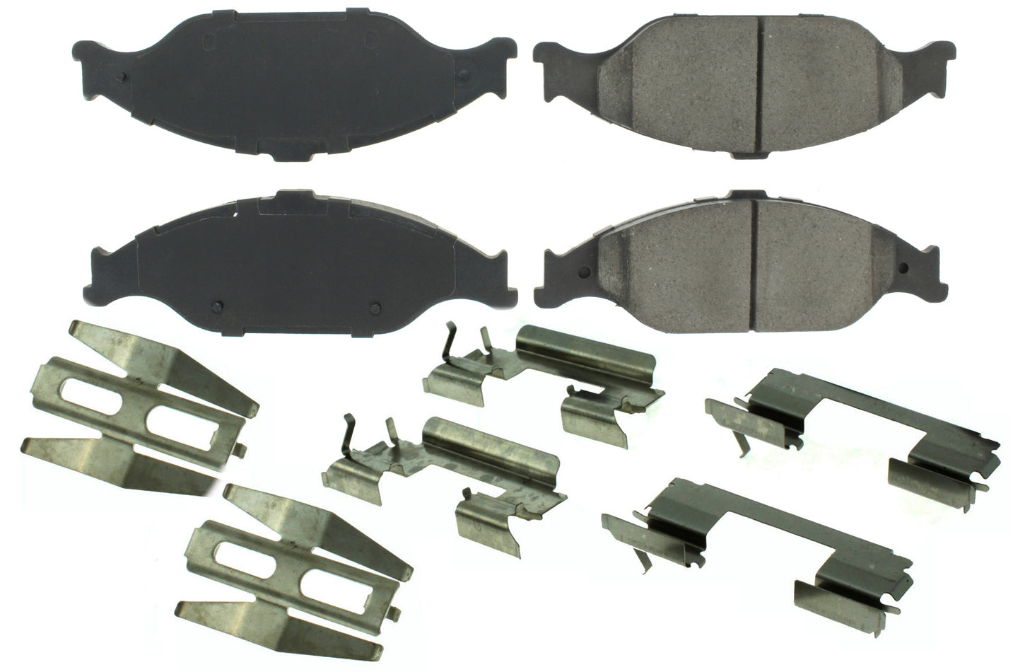 Centric Posi-Quiet Semi-Metallic Brake Pads with Hardwar CBP104.08040