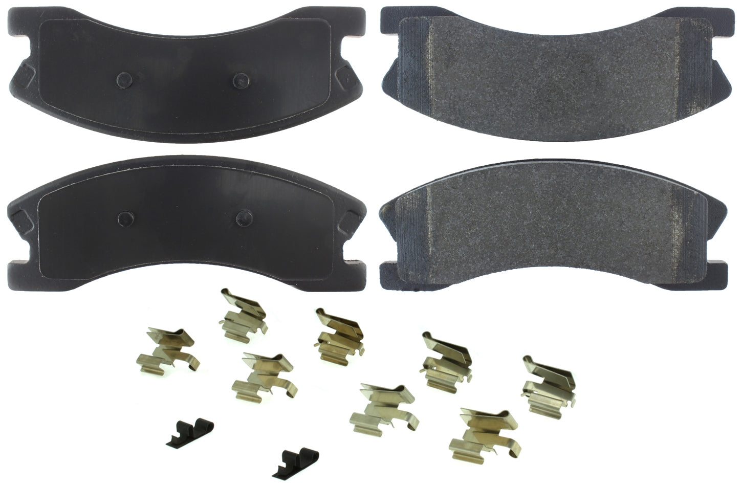 Centric Posi-Quiet Semi-Metallic Brake Pads with Hardwar CBP104.09450