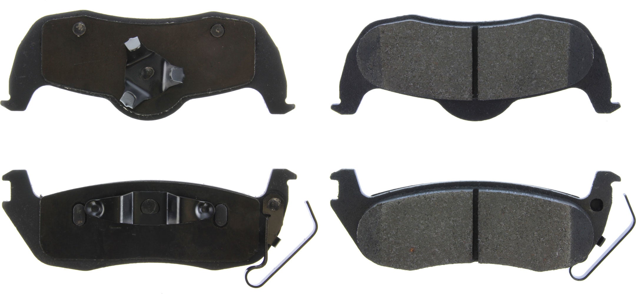 Centric Posi-Quiet Semi-Metallic Brake Pads with Hardwar CBP104.10870