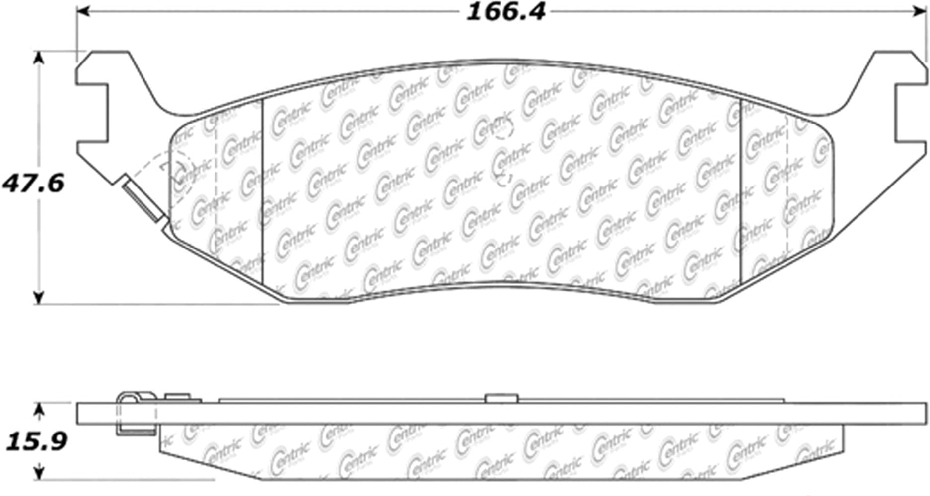 Centric Fleet Performance Brake Pads with Hardware CBP306.08980