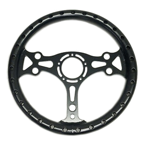 Chassis Engineering 13in Black Alum. Dished Steering Wheel CCE2741