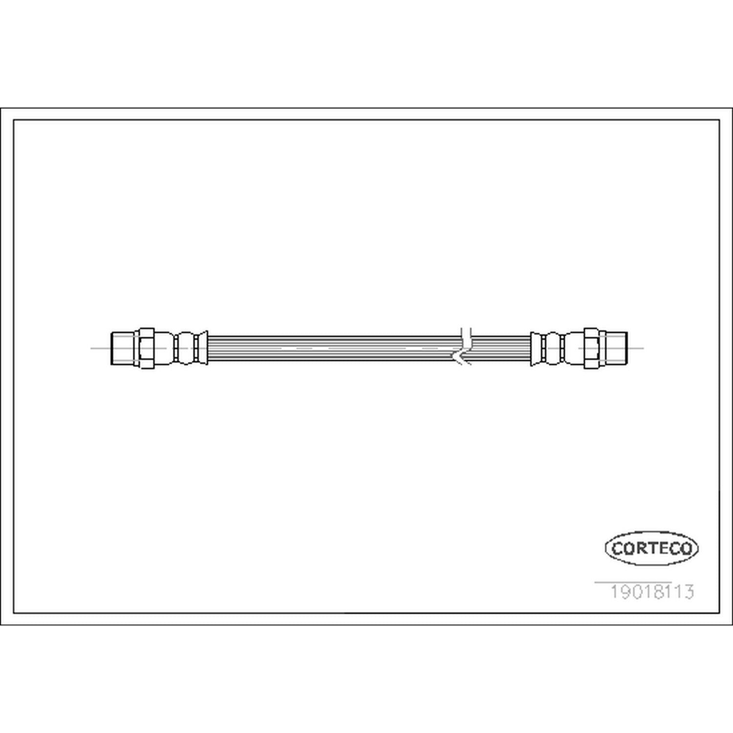 corteco brake hydraulic hose  frsport 19018113