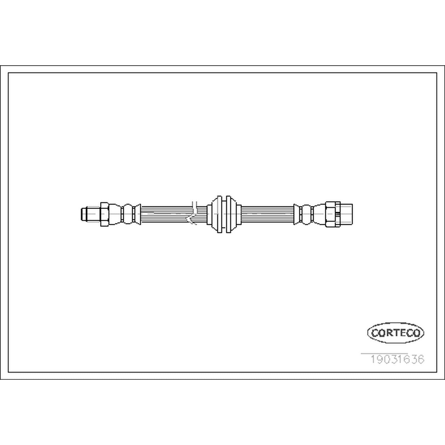 corteco brake hydraulic hose  frsport 19031636