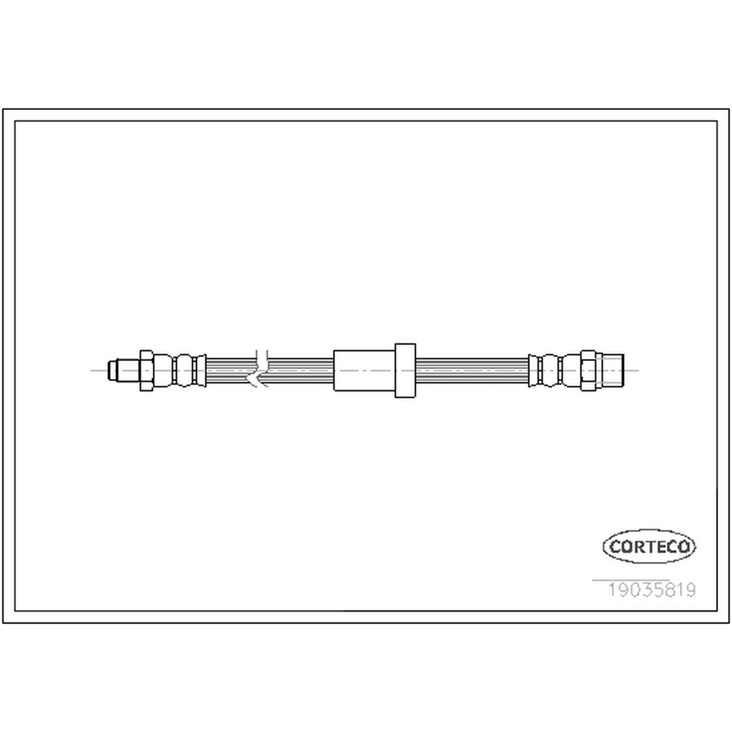 corteco brake hydraulic hose  frsport 19035819