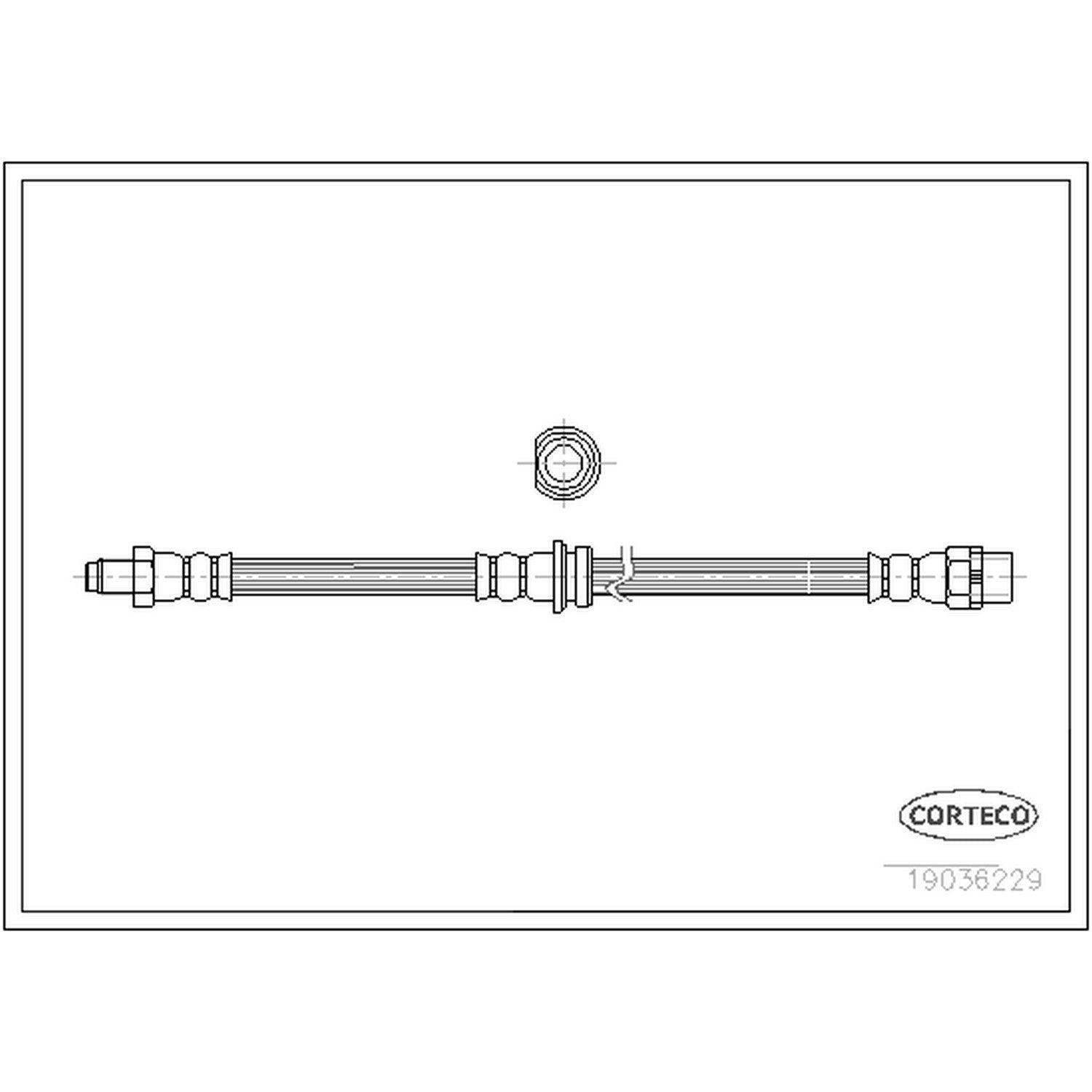 corteco brake hydraulic hose  frsport 19036229