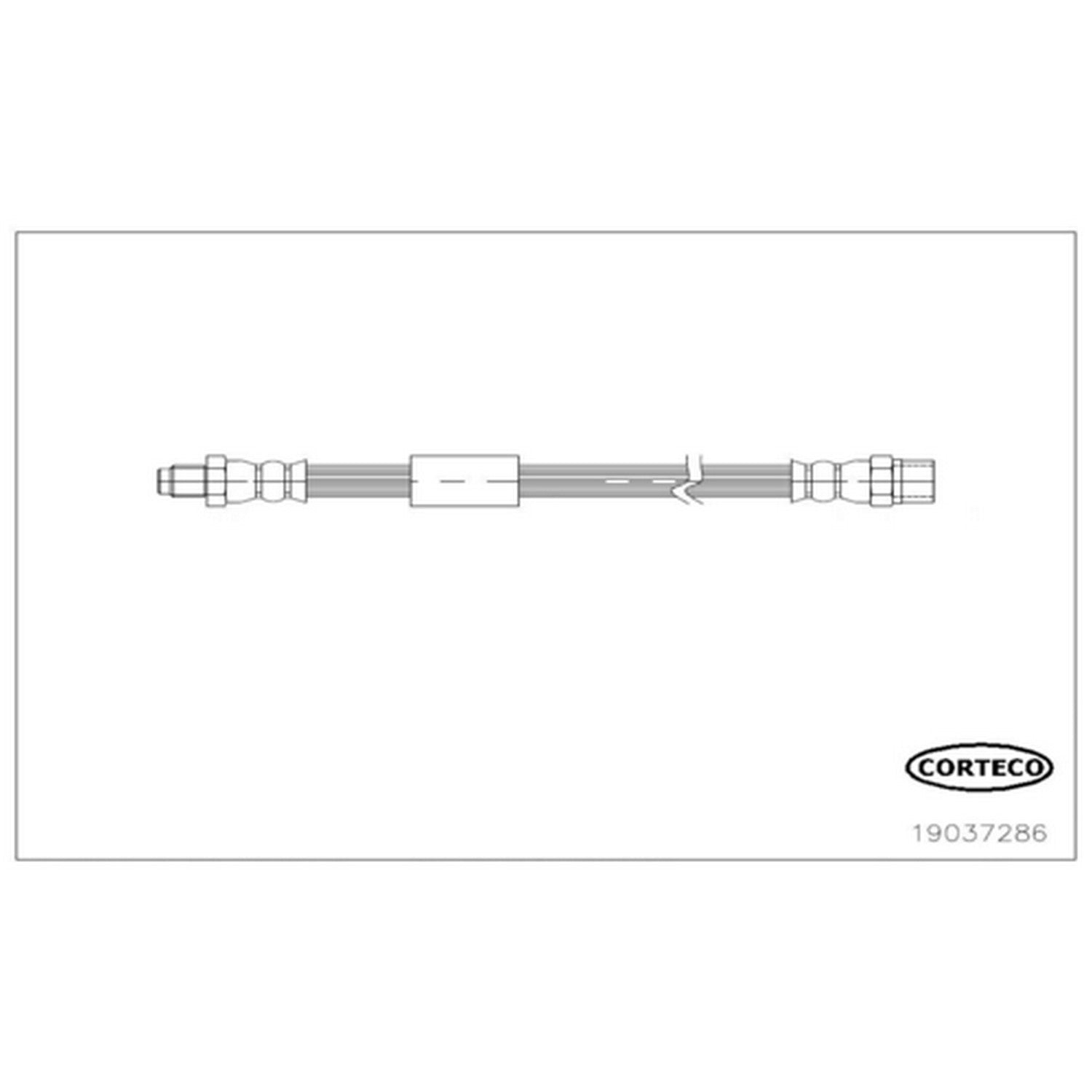 corteco brake hydraulic hose  frsport 19037286