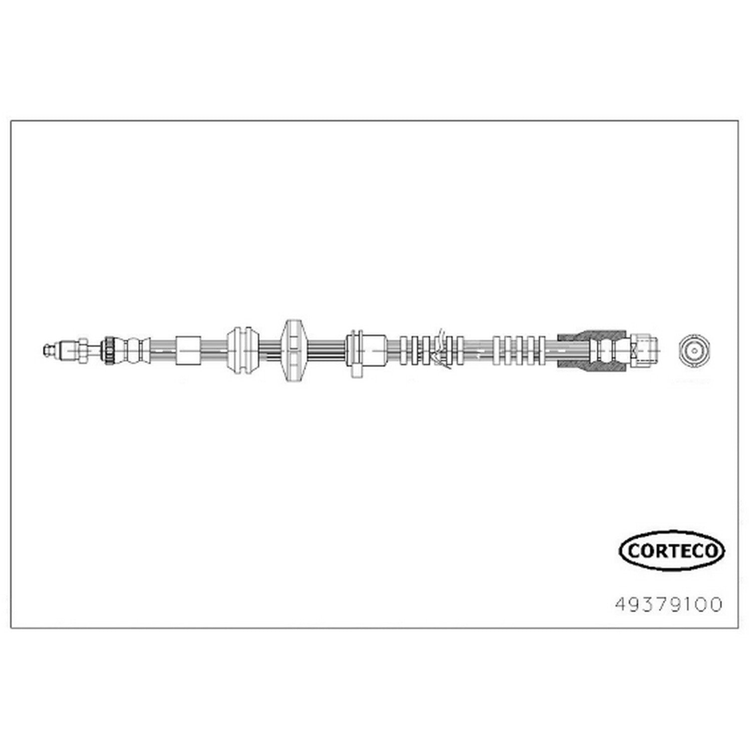 corteco brake hydraulic hose  frsport 49379100