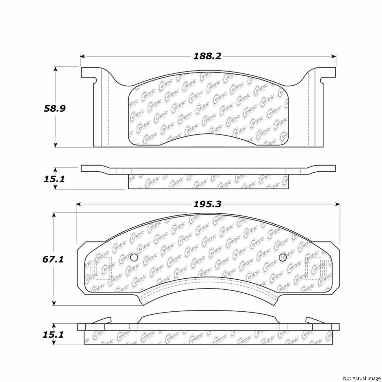 Stoptech Centric OE Formula Brake Pads 100.00310