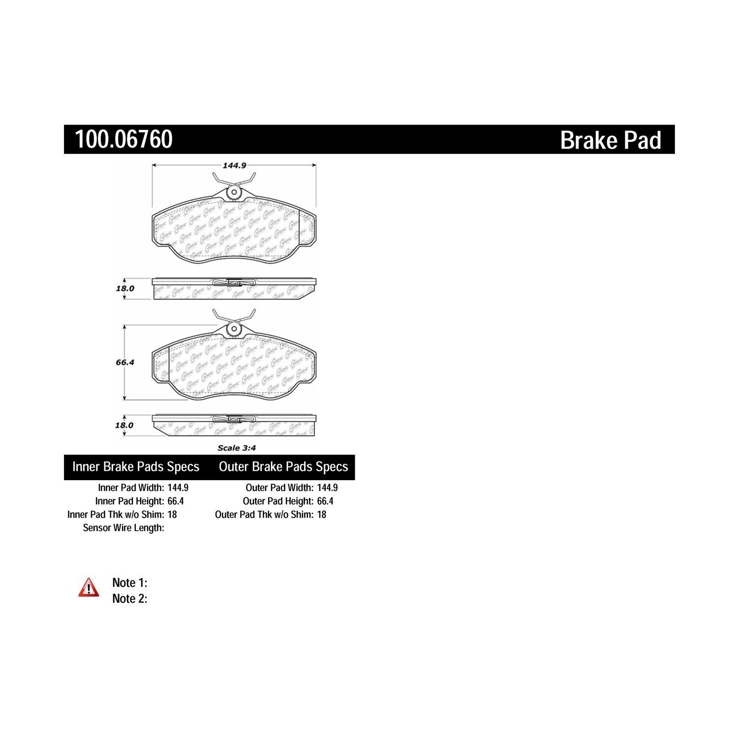 centric parts original equipment formula brake pads with hardware  frsport 100.06760