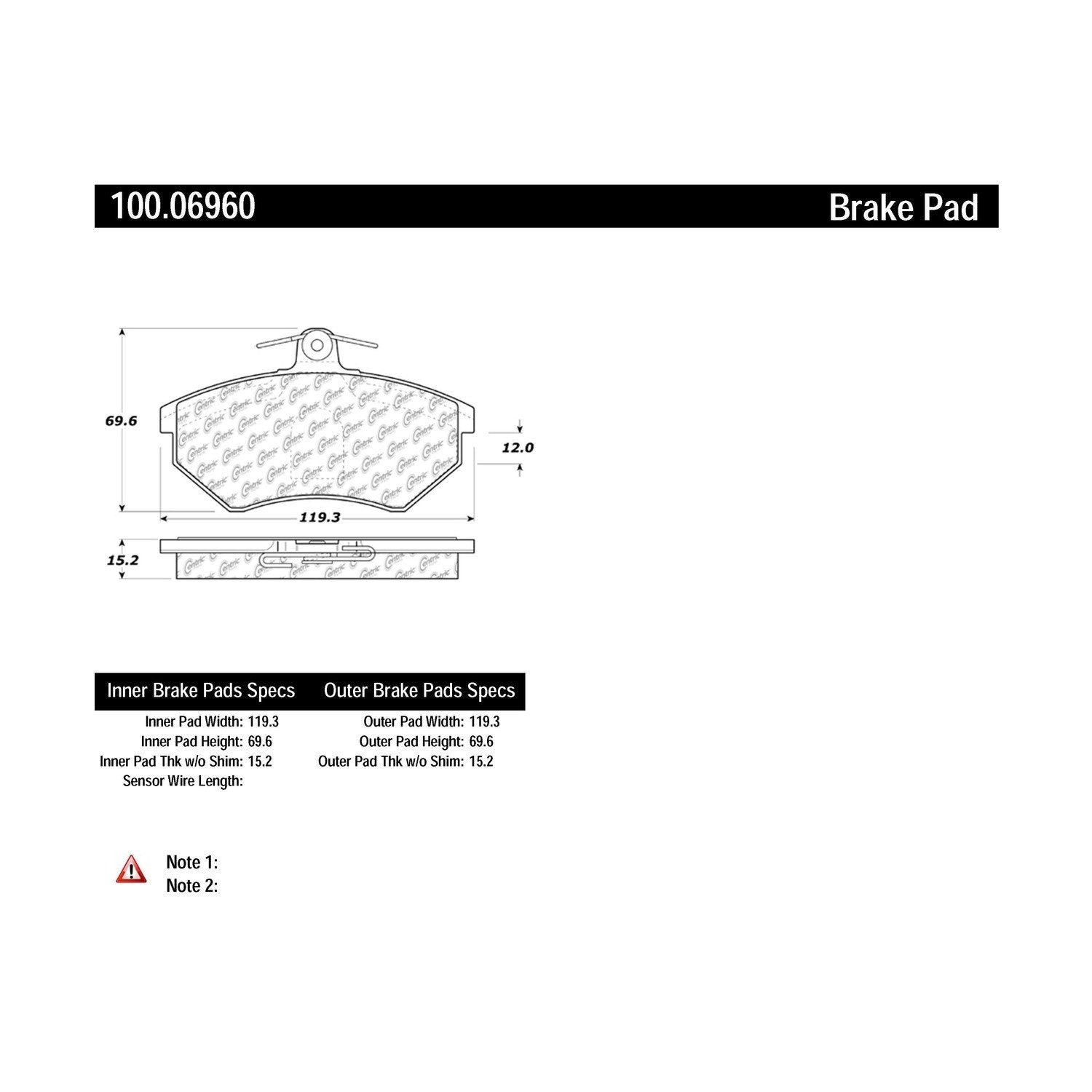 centric parts original equipment formula brake pads with hardware  frsport 100.06960