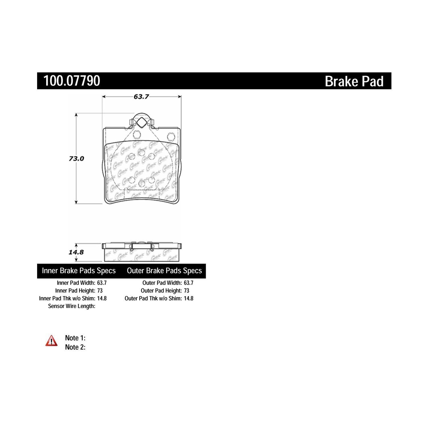 centric parts original equipment formula brake pads with hardware  frsport 100.07790