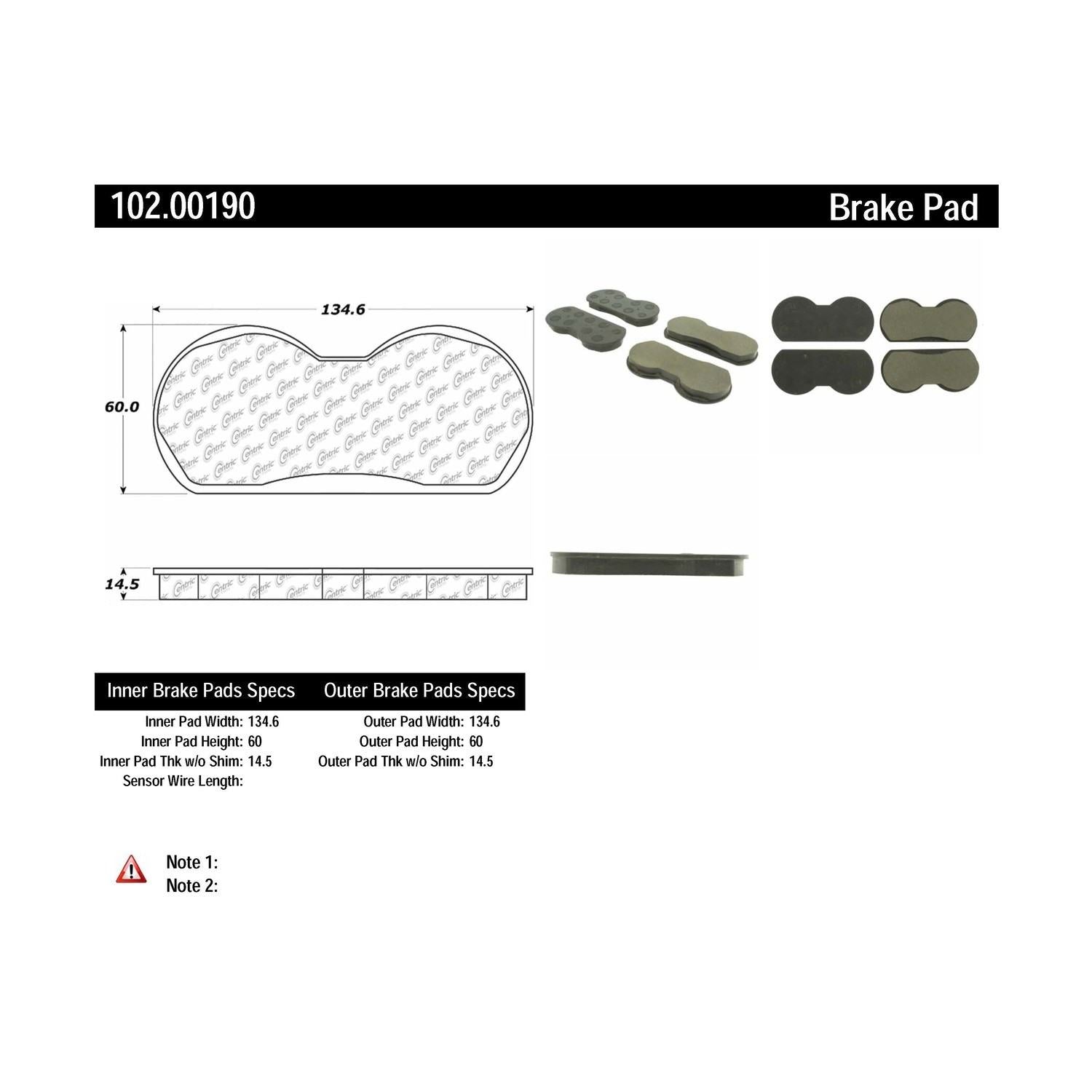 c-tek semi-metallic brake pads with shims  frsport 102.00190