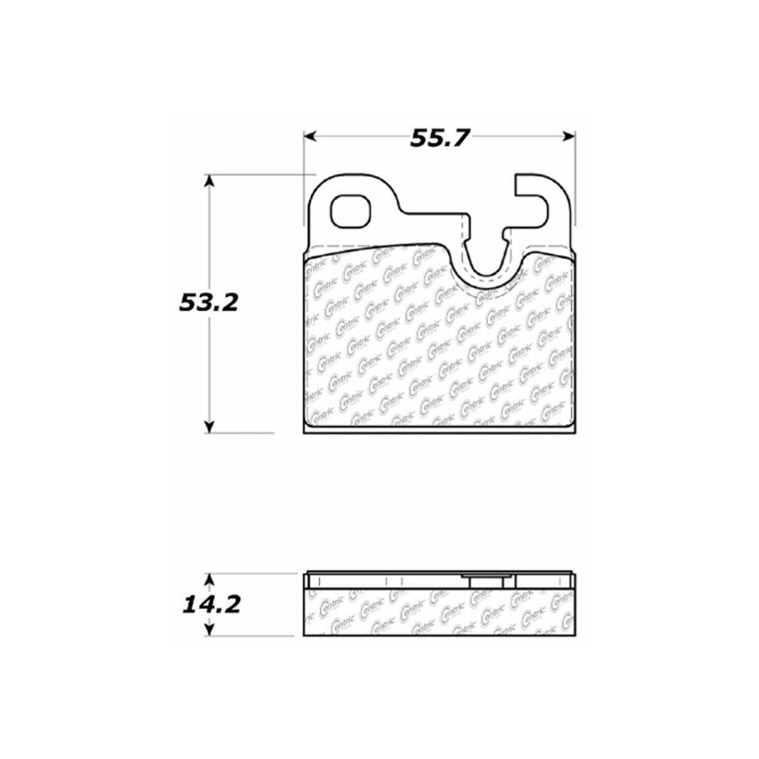 c-tek semi-metallic brake pads with shims  frsport 102.01640