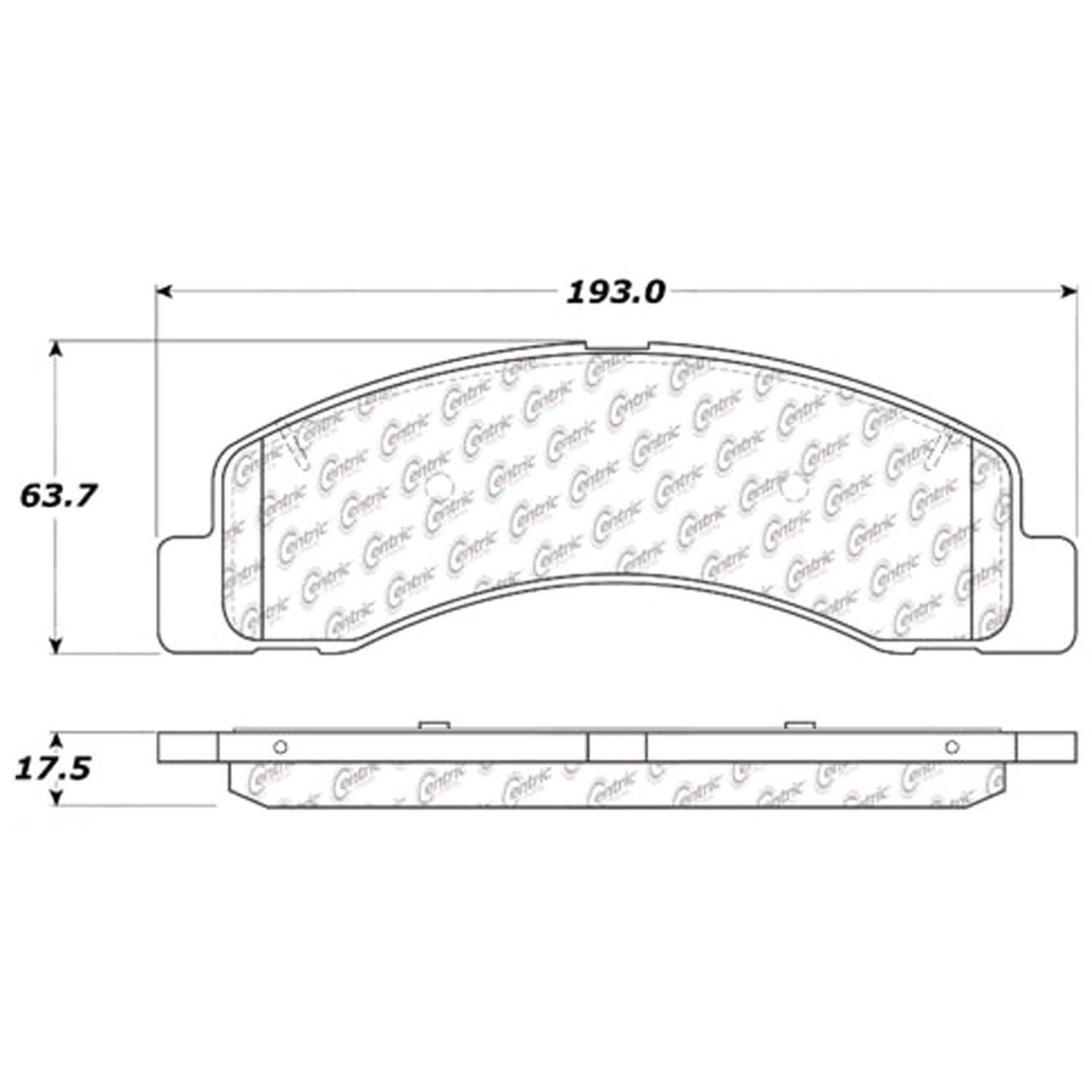 c-tek semi-metallic brake pads with shims  frsport 102.07560