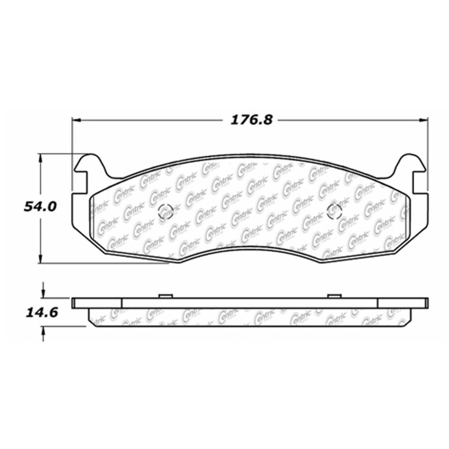 c-tek semi-metallic brake pads with shims  frsport 102.07880