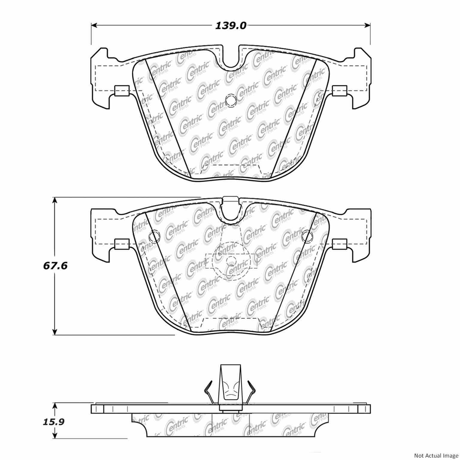 Stoptech C-Tek 10-15 BMW X5 Semi Metallic Rear Brake Pads 102.09192