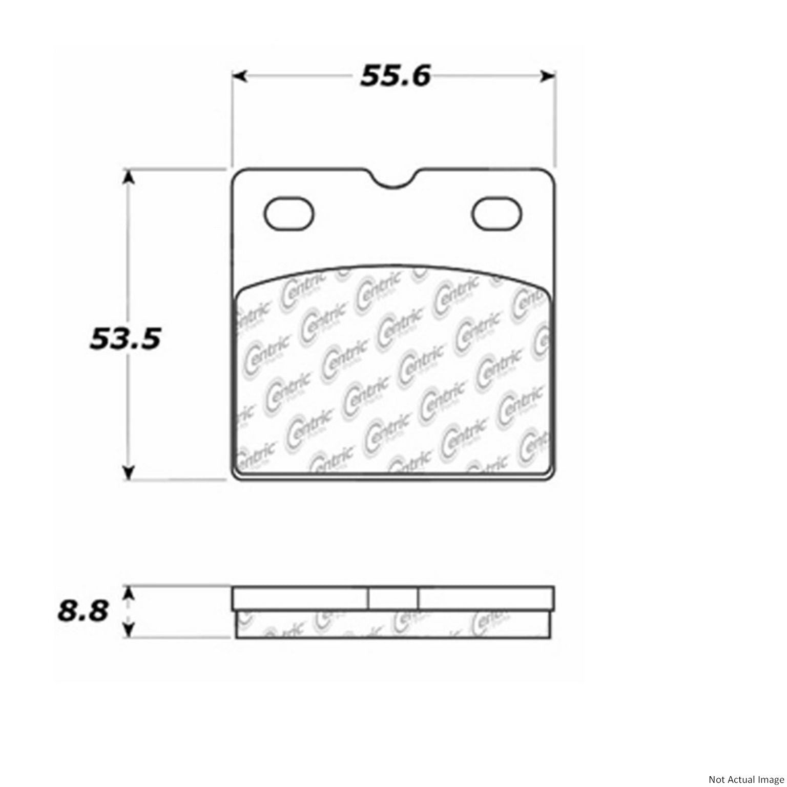 Stoptech Centric C-TEK Semi-Metallic Parking Brake Pads - Rear PB 102.09710