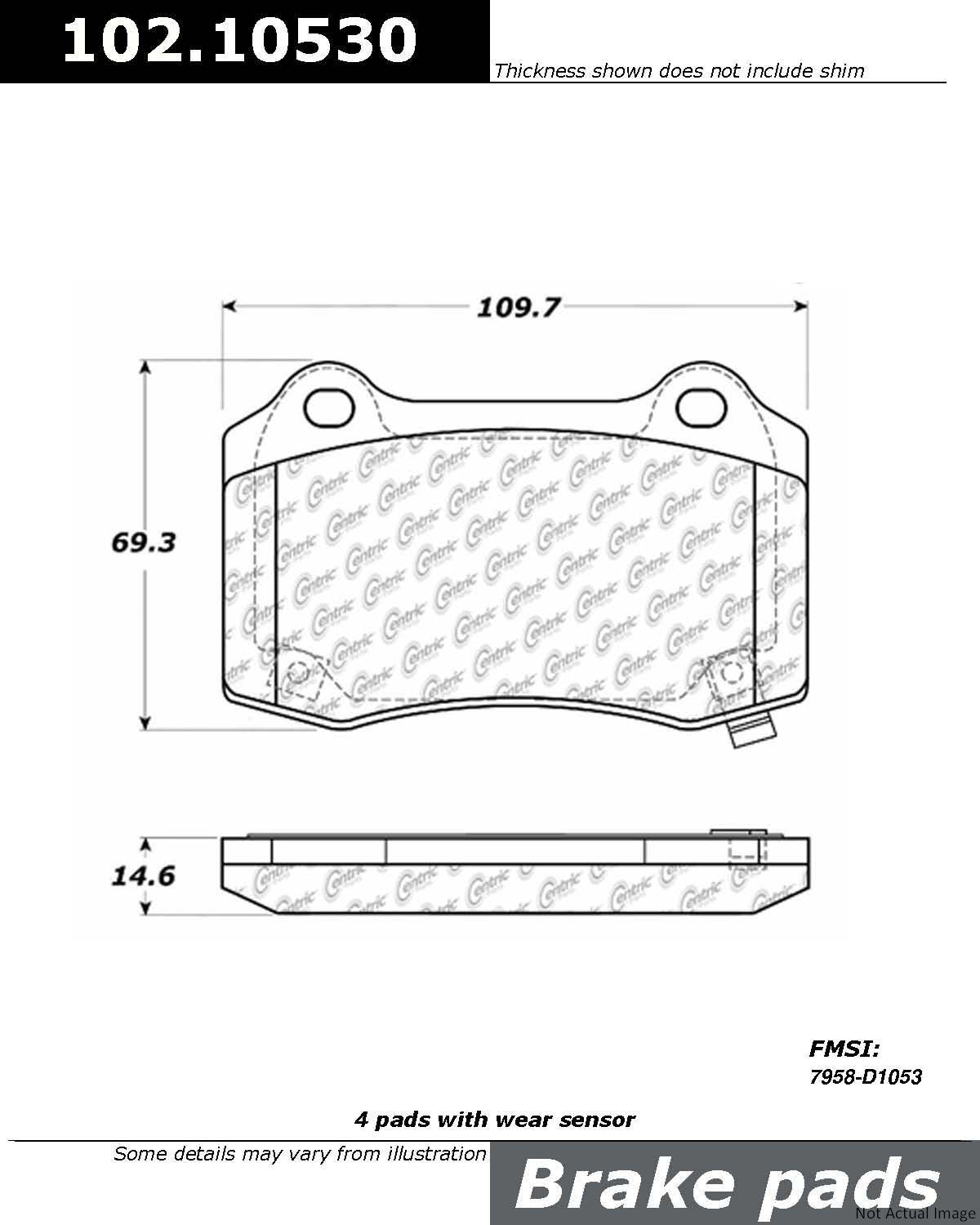 Stoptech C-Tek GM Metallic Brake Pads 102.10530