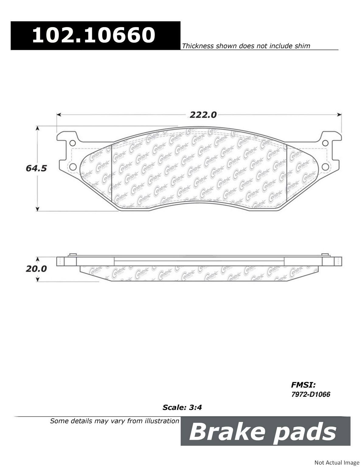 Stoptech Centric C-TEK Semi-Metallic Brake Pads w/Shims - Front/Rear 102.10660