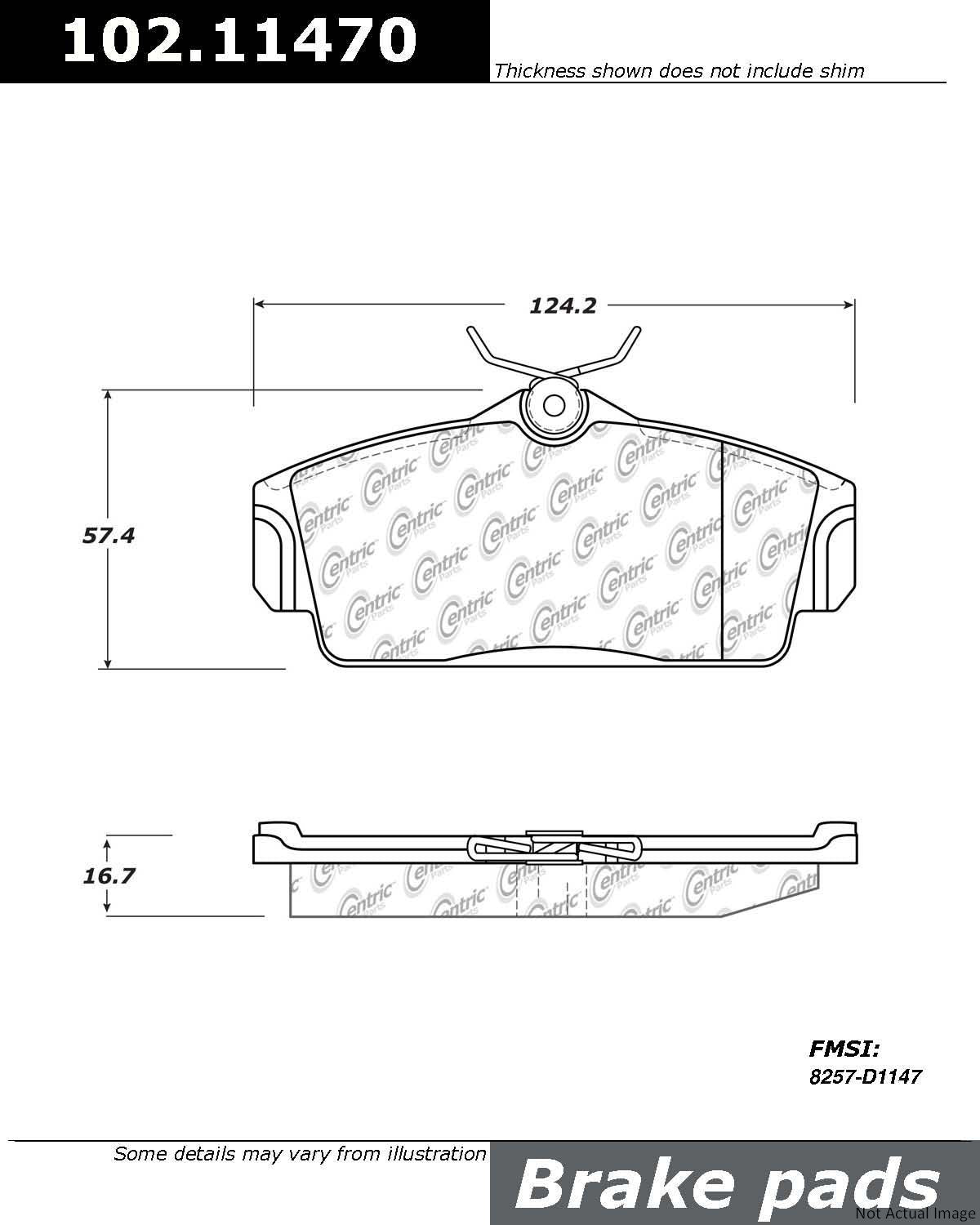 Stoptech C-Tek 01-05 Nissan Almera Semi Metallic Front Brake Pads 102.11470