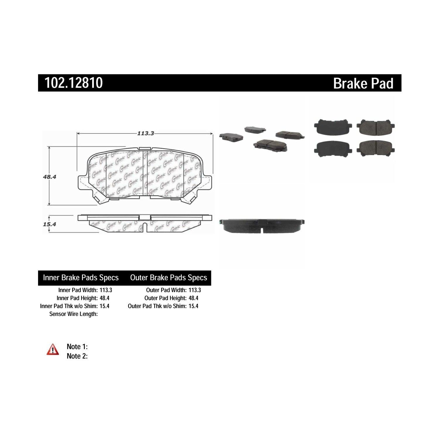 c-tek semi-metallic brake pads with shims  frsport 102.12810